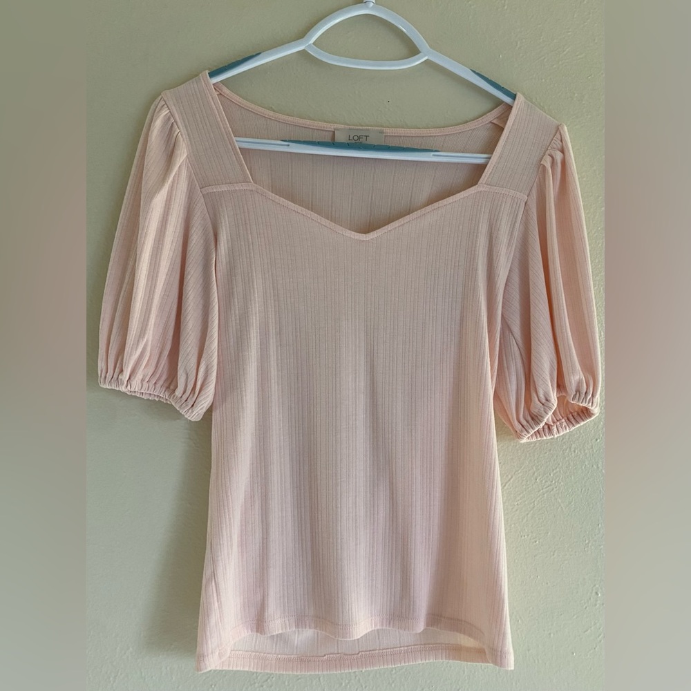 LOFT pink blouse